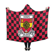 County Down Premium Chequered Hooded Blanket