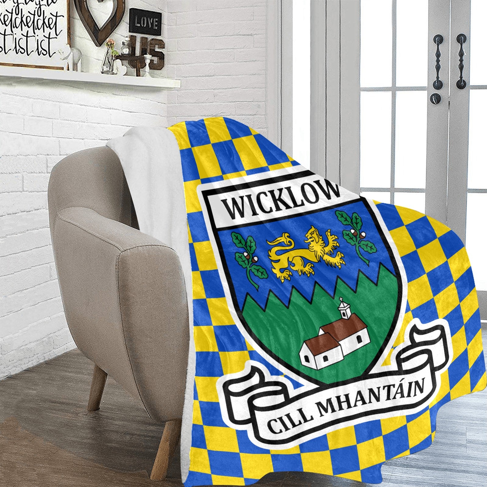 County Wicklow Chequered Ultra-Soft Throw Blanket