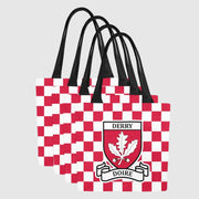 County Derry Chequered Canvas Tote Bag Set