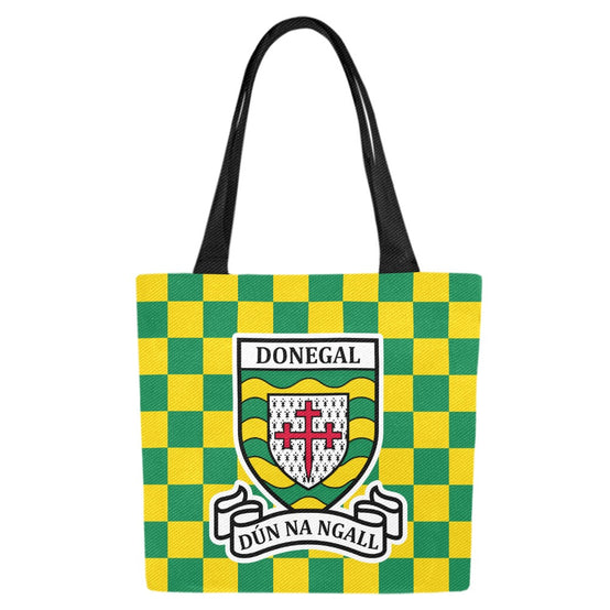 County Donegal Chequered Canvas Tote Bag Set