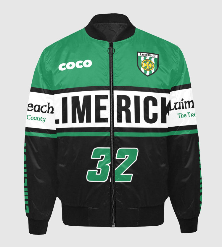 County Limerick Vintage Quilted Bomber Jacket