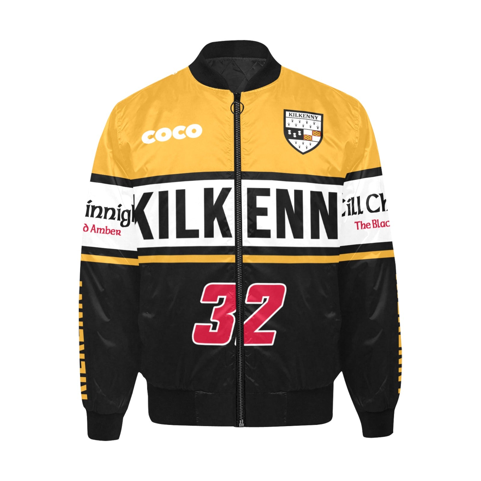 County Kilkenny Vintage Quilted Bomber Jacket 5XL