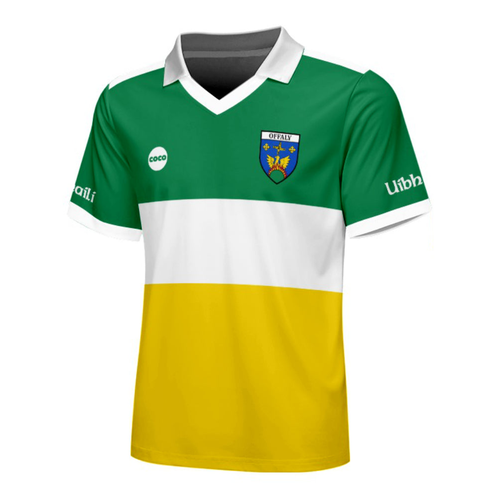 County Offaly Retro Jersey Home - Kids Age 9-10