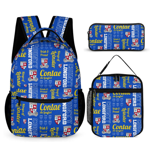 County Longford Backpack, Lunch Bag & Pencil Case Set