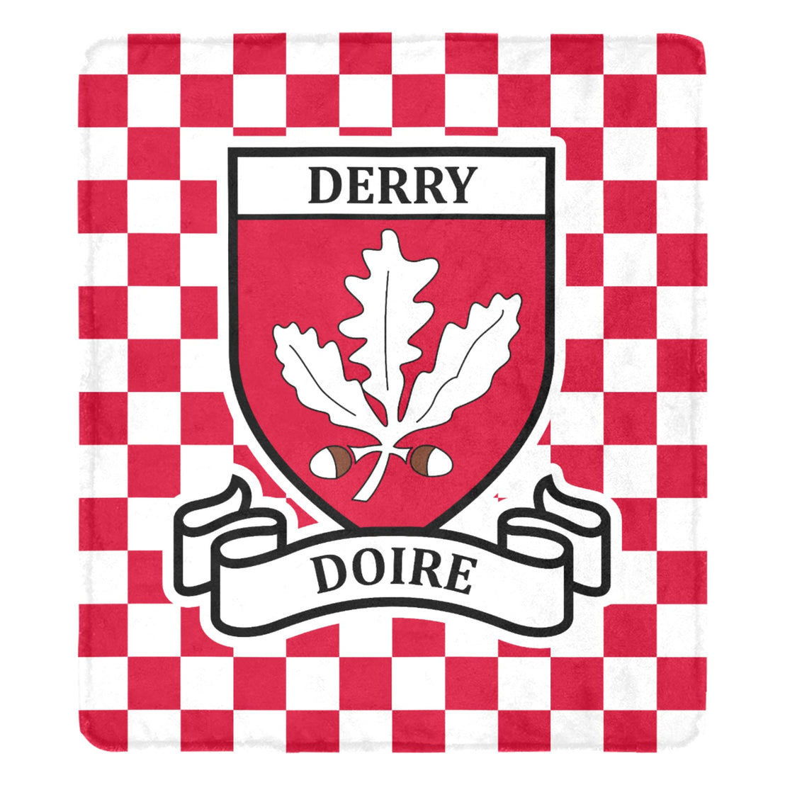 County Derry Chequered Ultra-Soft Throw Blanket