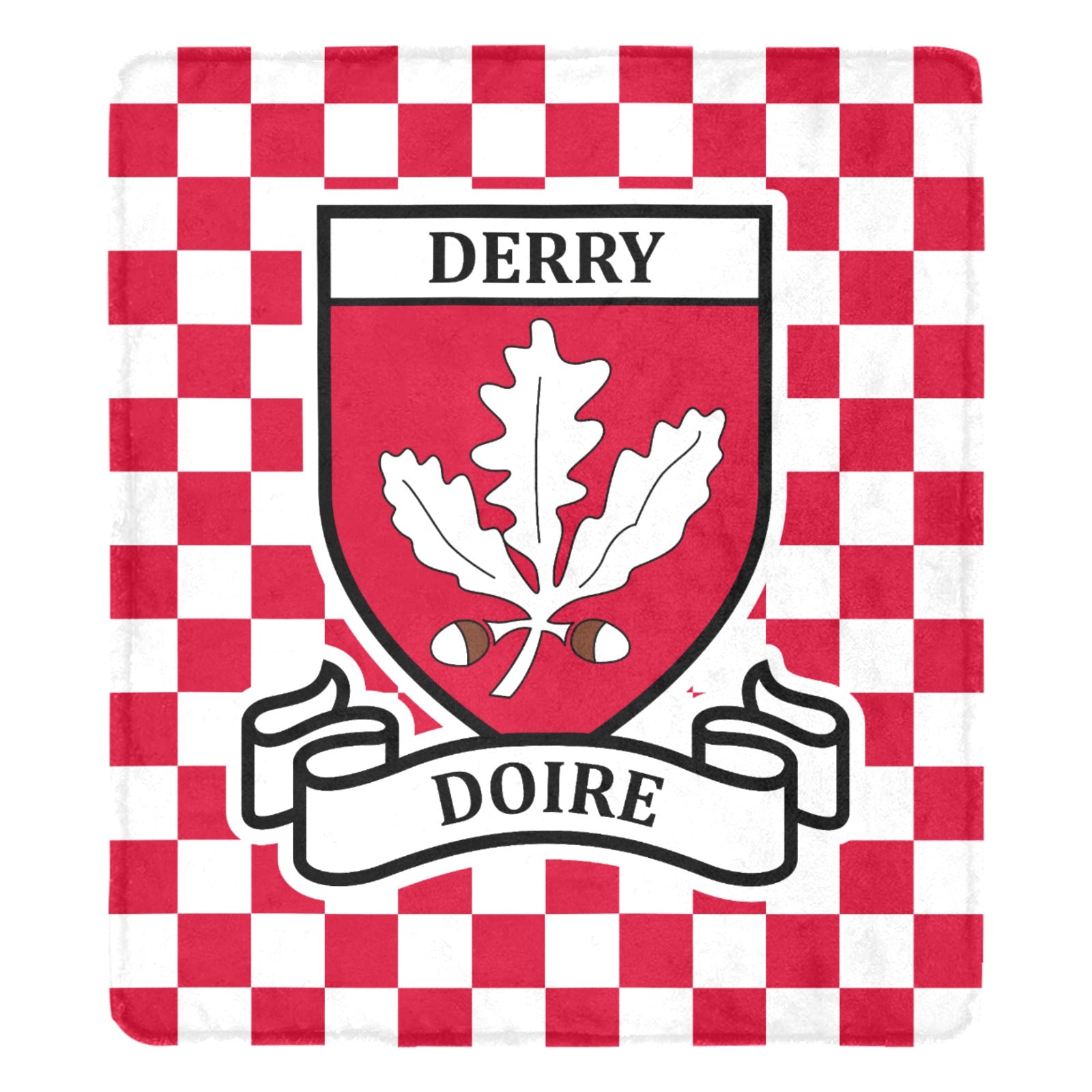 County Derry Chequered Ultra-Soft Throw Blanket