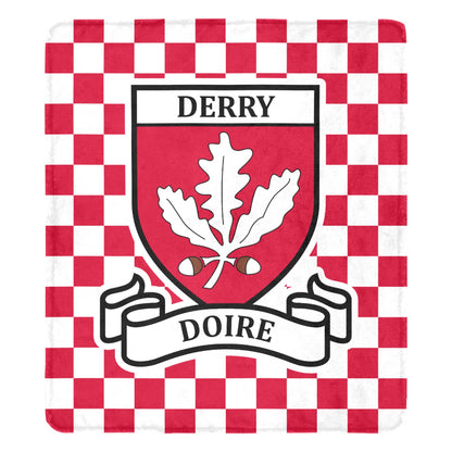 County Derry Chequered Ultra-Soft Throw Blanket