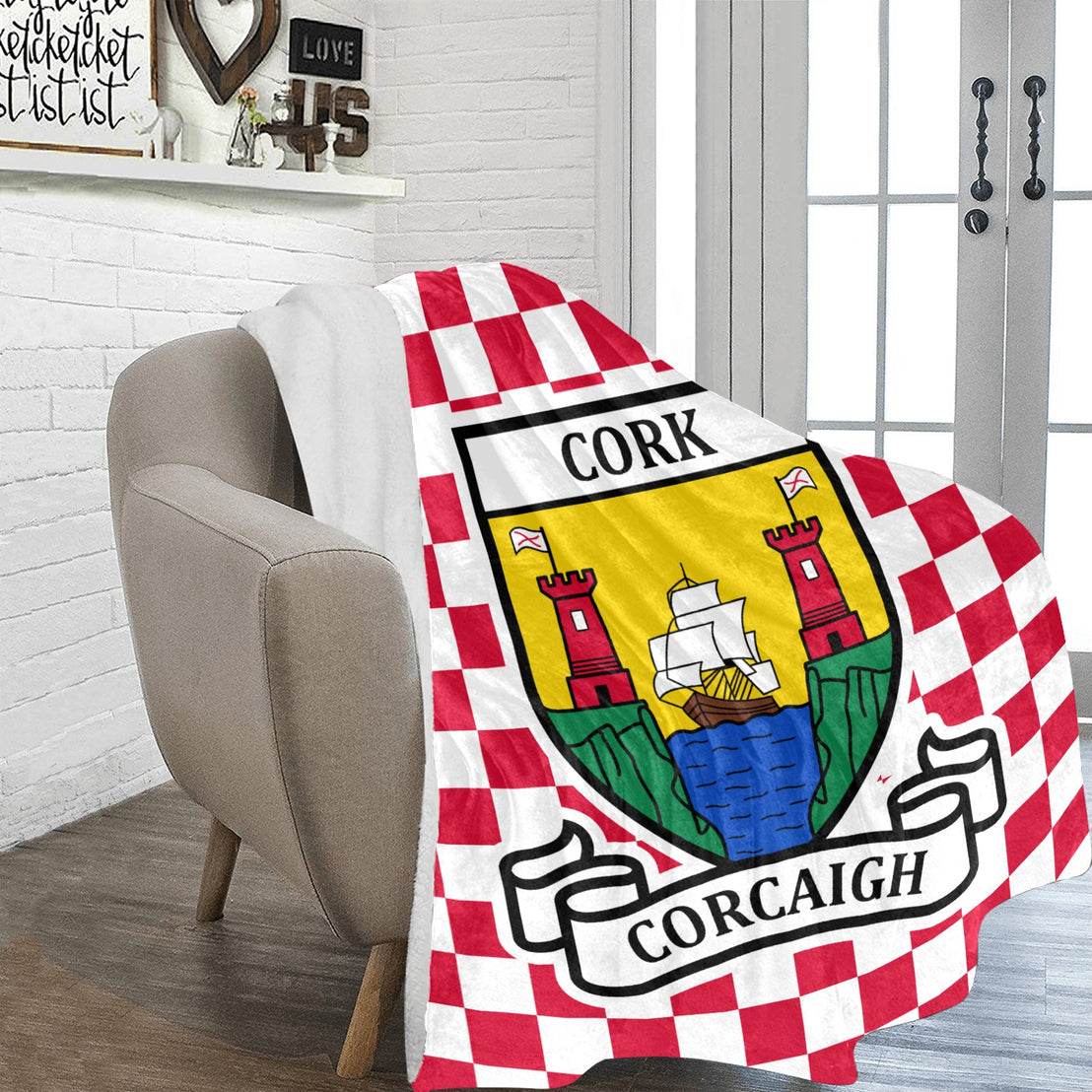 County Cork Chequered Ultra-Soft Throw Blanket