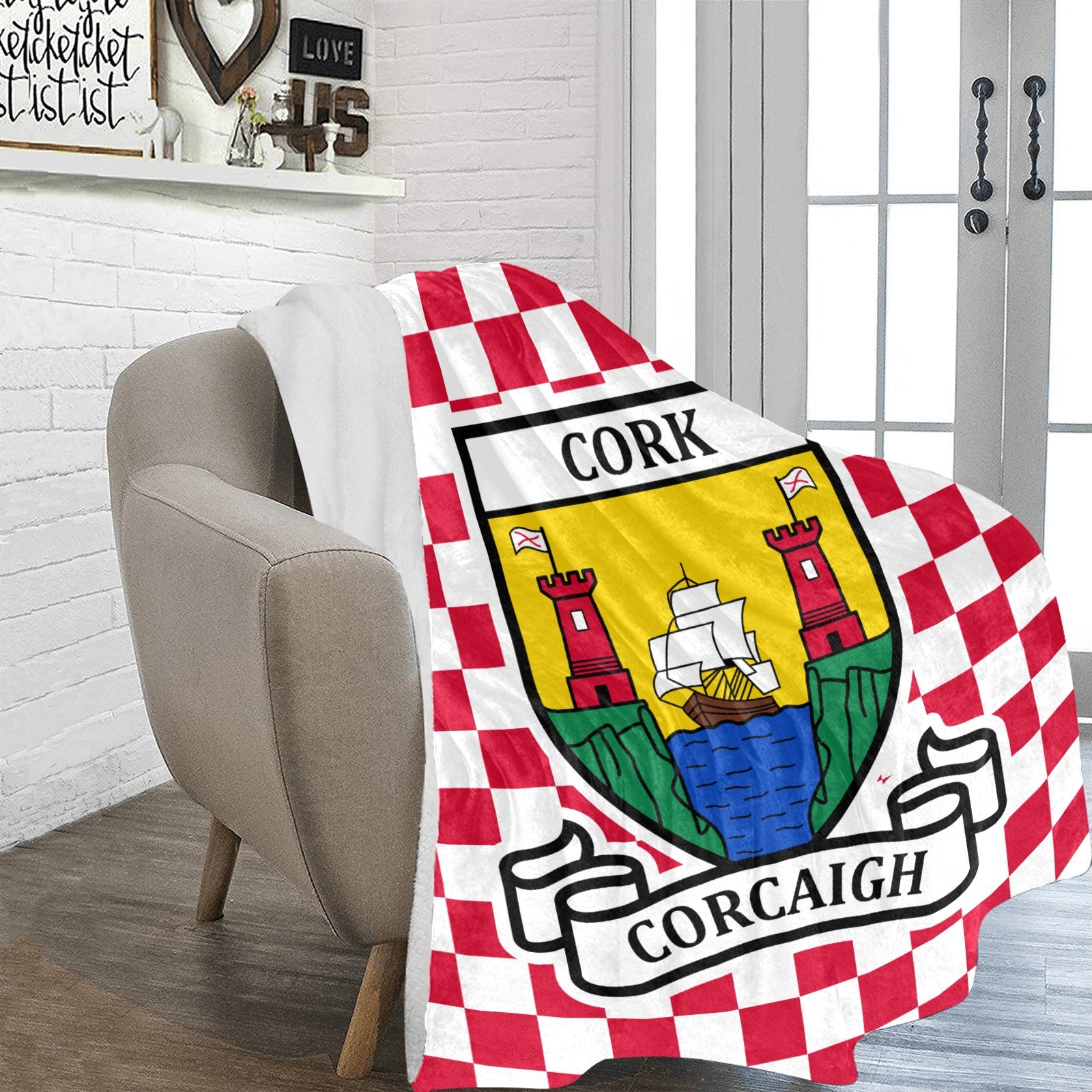 County Cork Chequered Ultra-Soft Throw Blanket