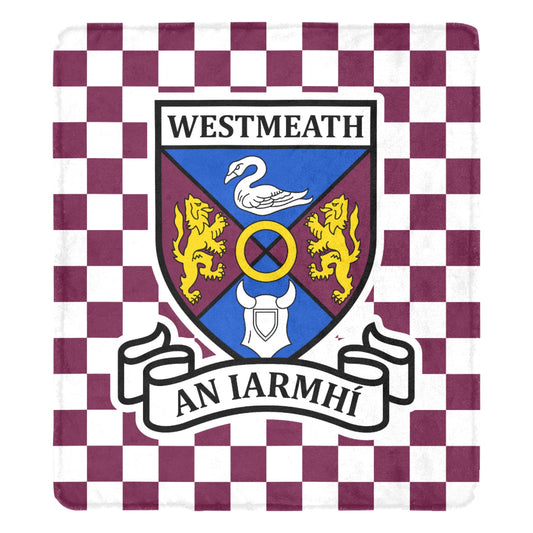 County Westmeath Chequered Ultra-Soft Throw Blanket
