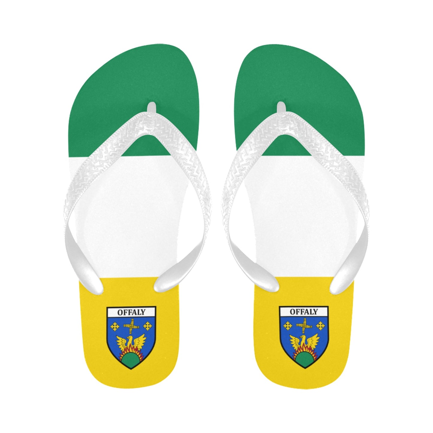 County Offaly Classic Crest Flip Flops