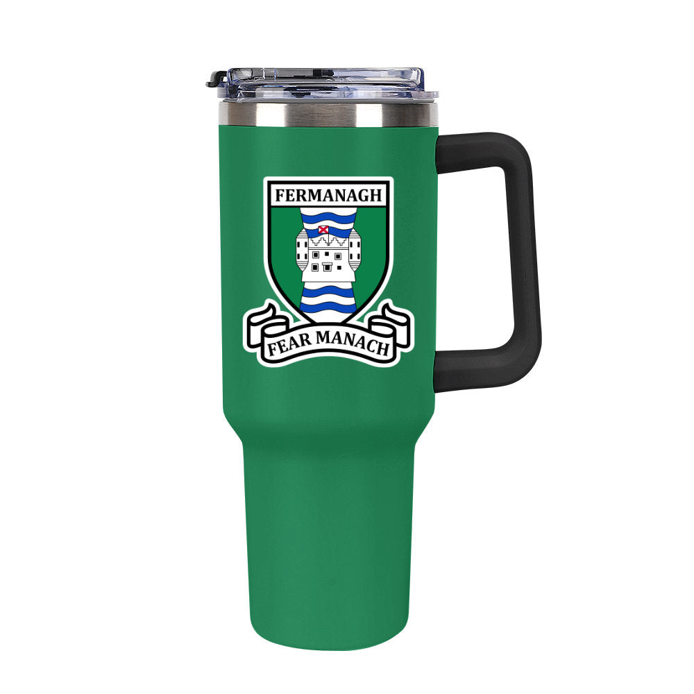 County Fermanagh Classic Crest 40oz Travel Mug