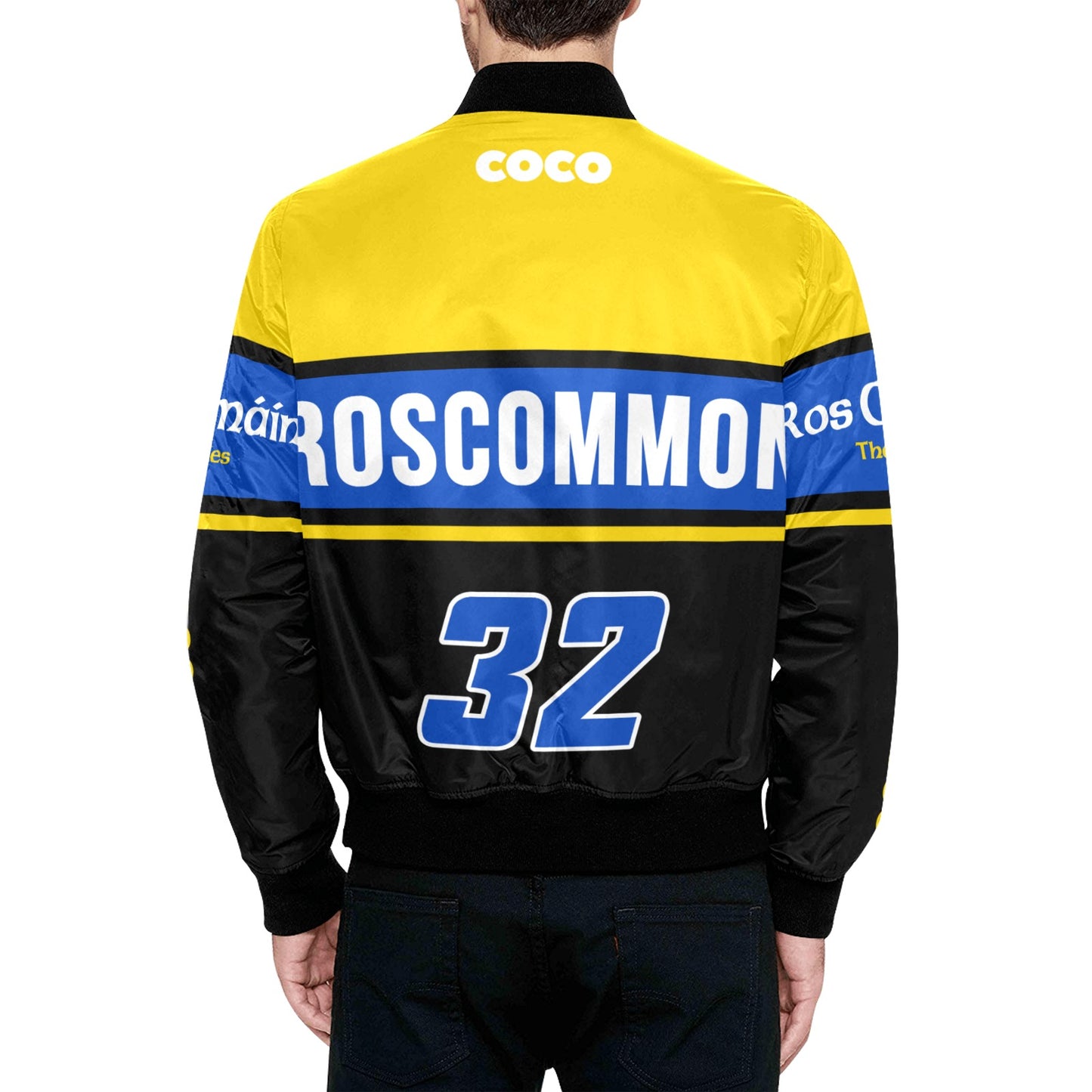 County Roscommon Vintage Quilted Bomber Jacket