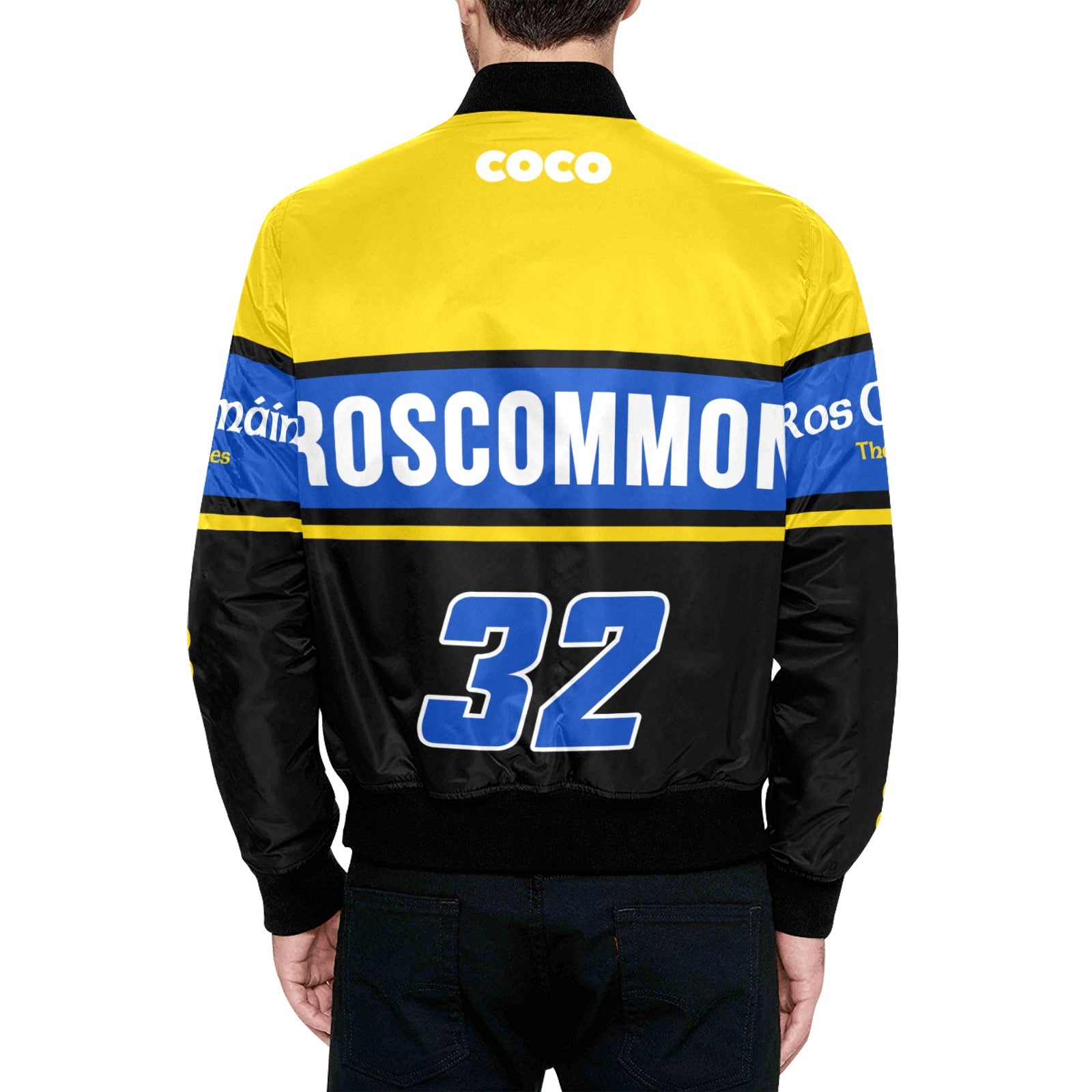 County Roscommon Vintage Quilted Bomber Jacket