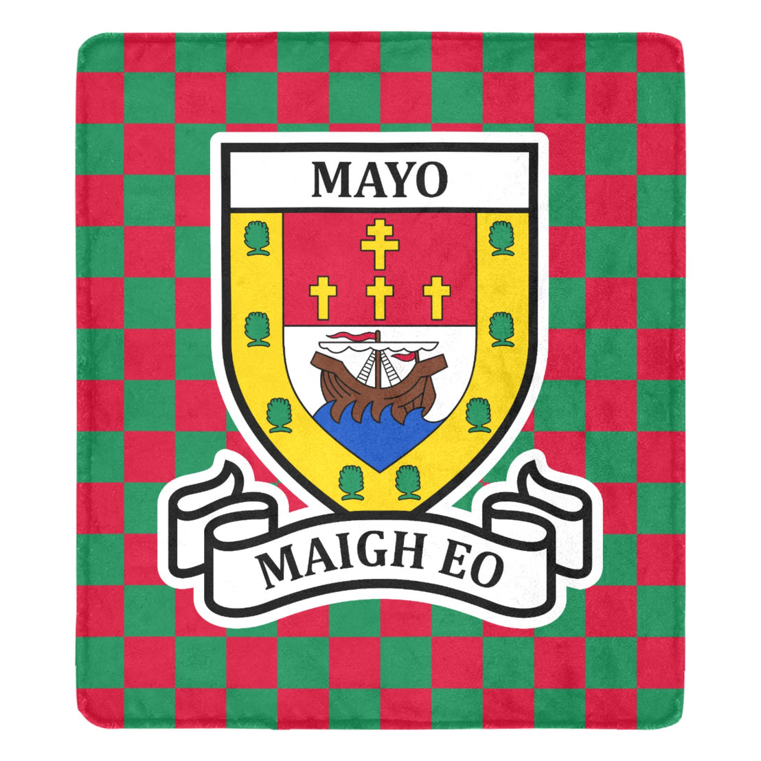 County Mayo Chequered Ultra-Soft Throw Blanket