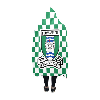 County Fermanagh Premium Chequered Hooded Blanket