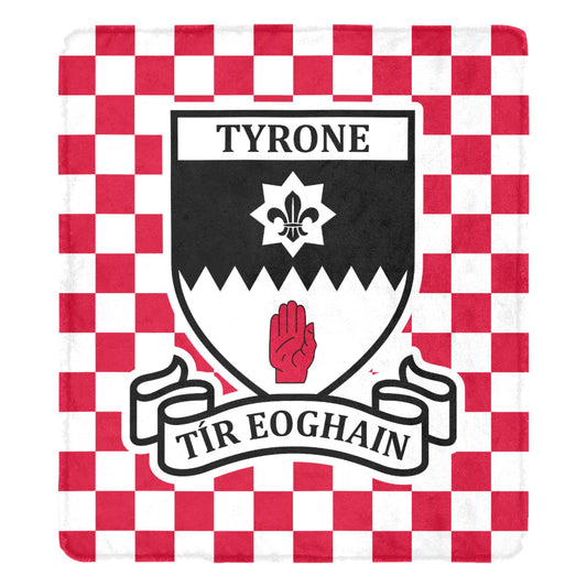 County Tyrone Chequered Ultra-Soft Throw Blanket