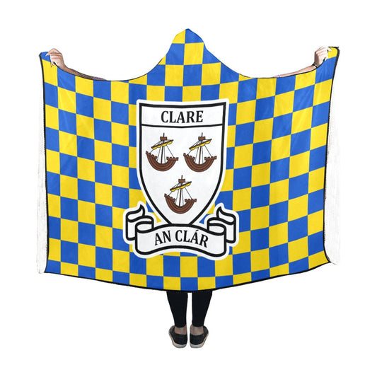County Clare Premium Chequered Hooded Blanket
