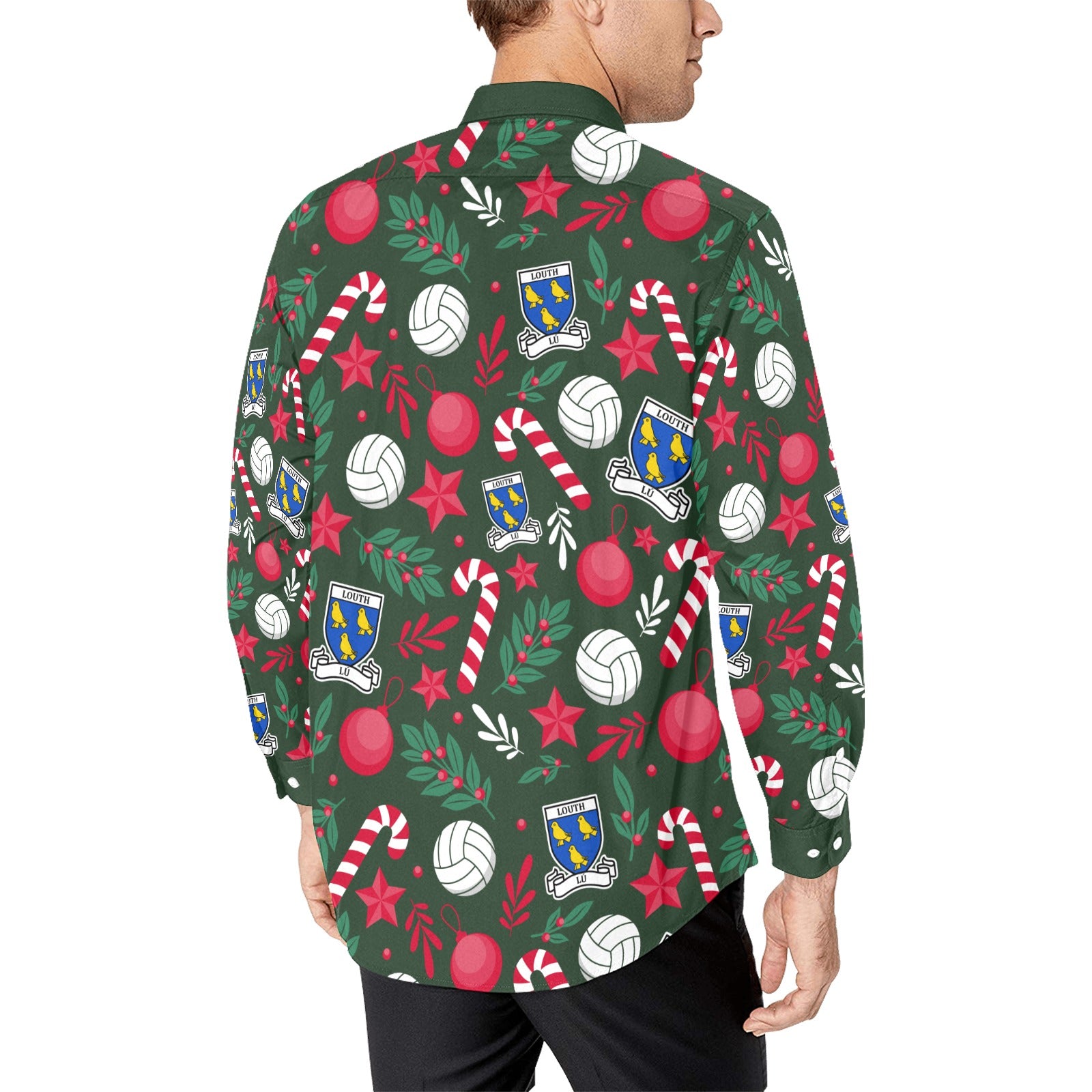 County Louth Christmas Button Up Shirt
