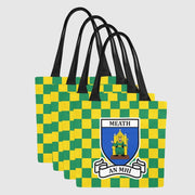 County Meath Chequered Canvas Tote Bag Set