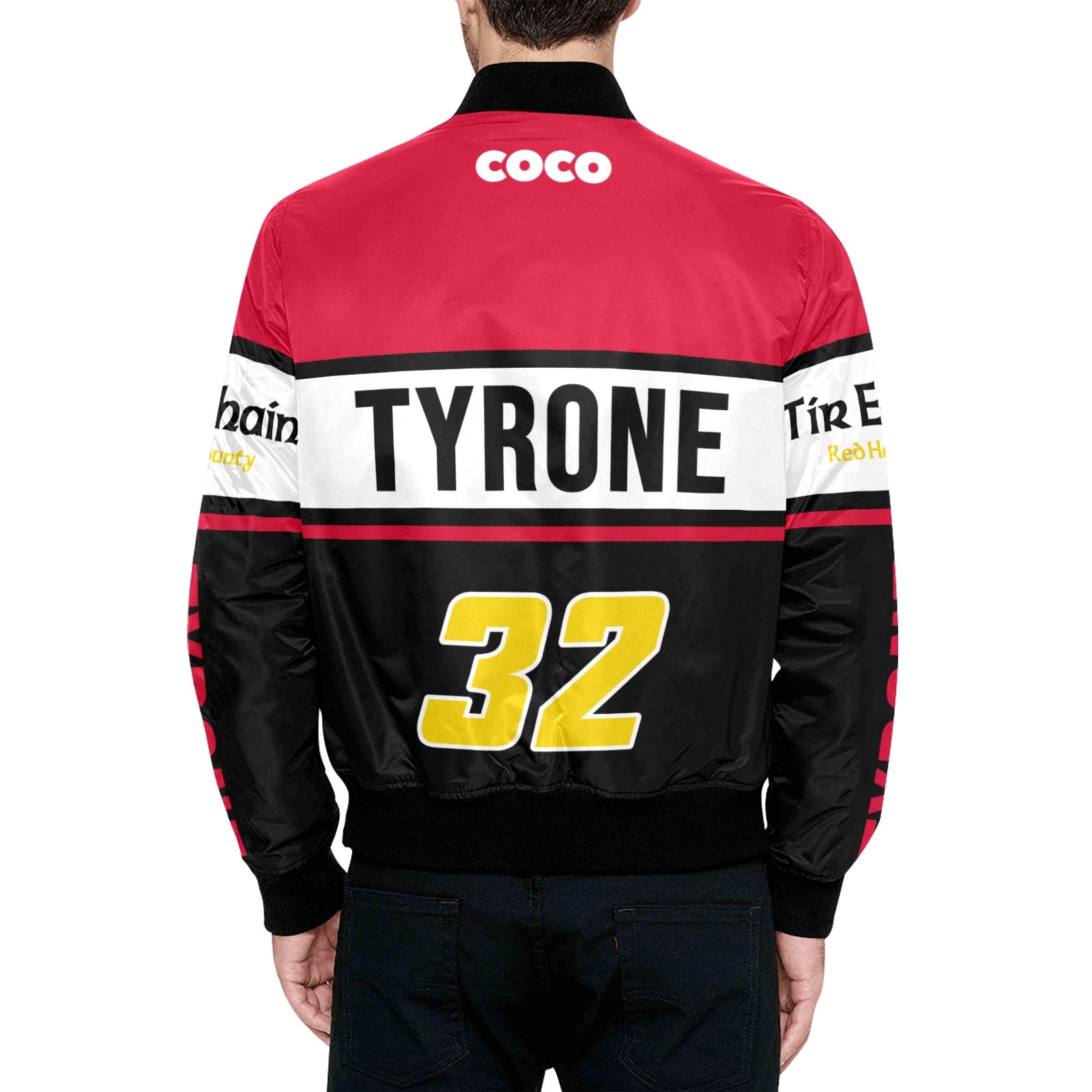 County Tyrone Vintage Quilted Bomber Jacket