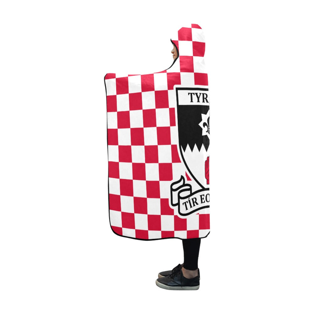County Tyrone Premium Chequered Hooded Blanket