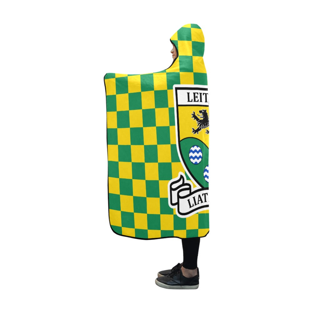 County Leitrim Premium Chequered Hooded Blanket
