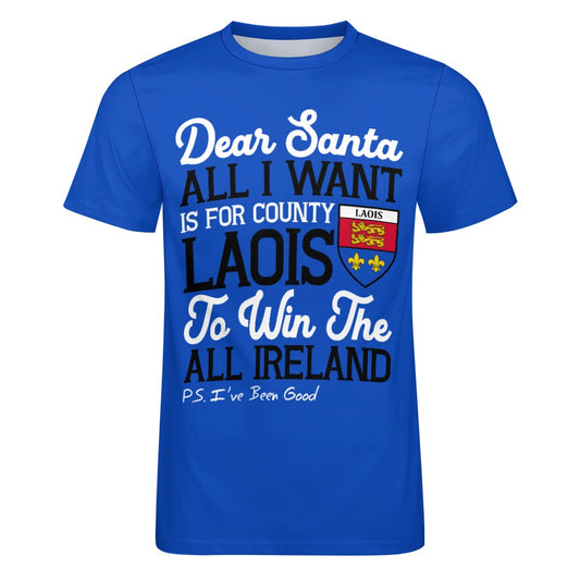 County Laois Dear Santa T-Shirt 4XL