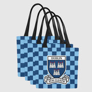 County Dublin Chequered Canvas Tote Bag Set