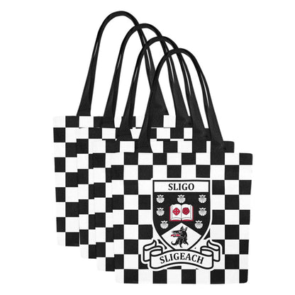 County Sligo Chequered Canvas Tote Bag Set