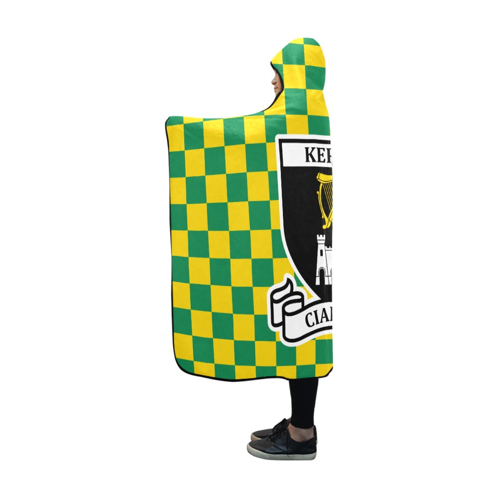 County Kerry Premium Chequered Hooded Blanket