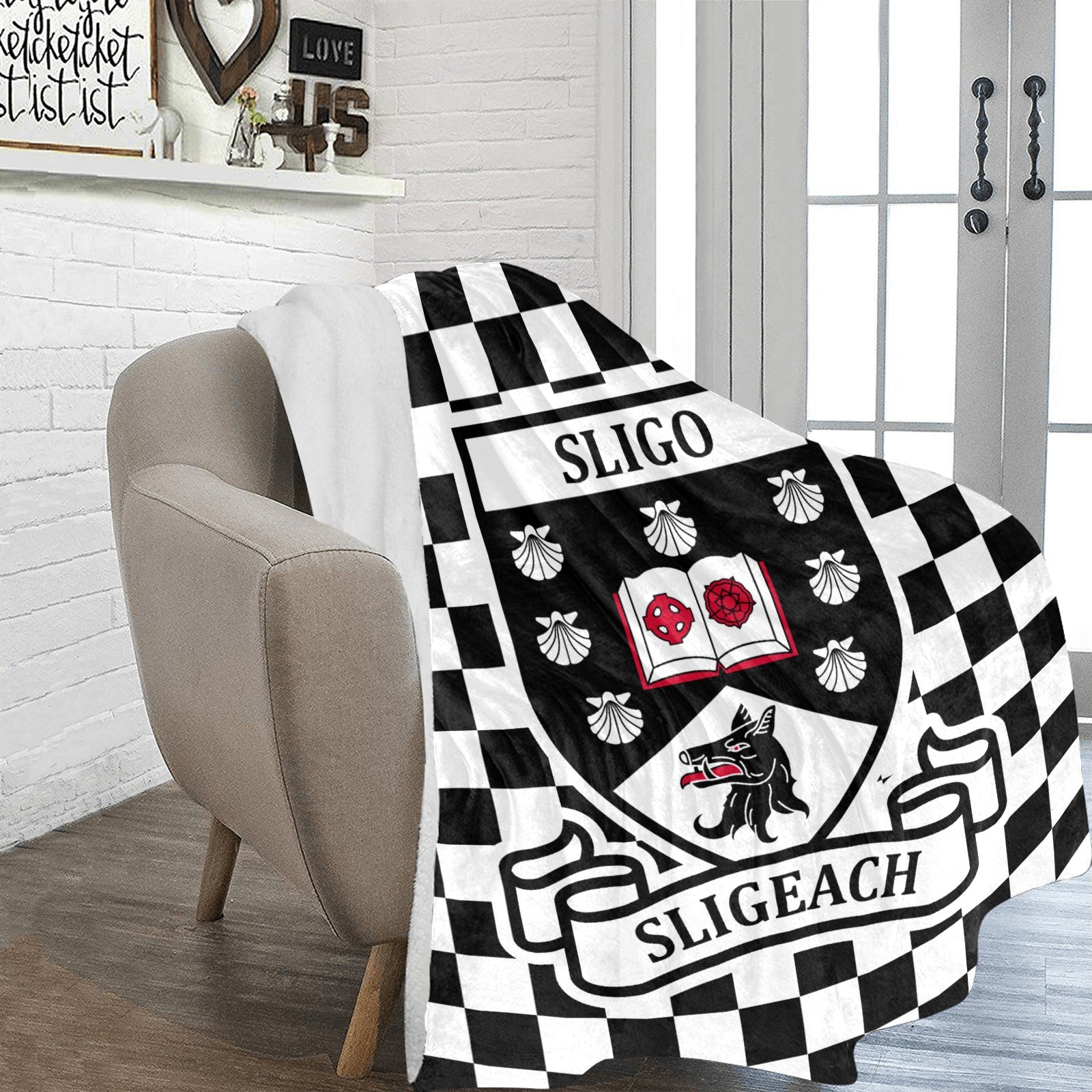 County Sligo Chequered Ultra-Soft Throw Blanket