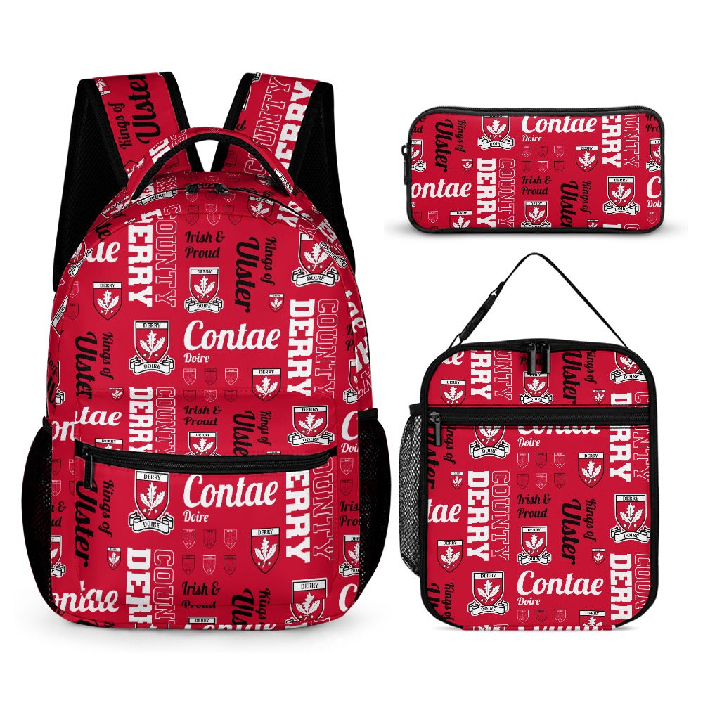 County Derry Backpack, Lunch Bag & Pencil Case Set