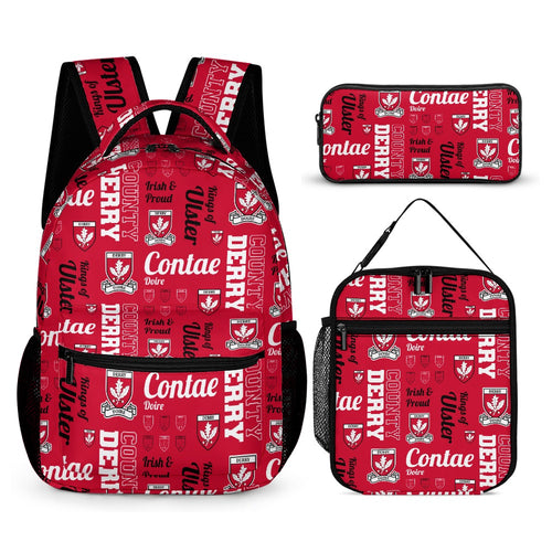 County Derry Backpack, Lunch Bag & Pencil Case Set