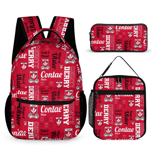 County Derry Backpack, Lunch Bag & Pencil Case Set