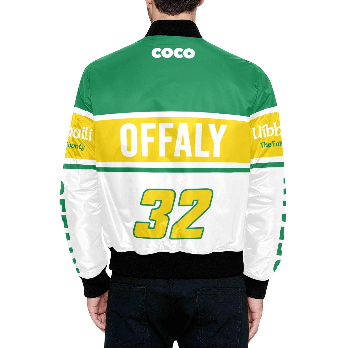 County Offaly Vintage Quilted Bomber Jacket