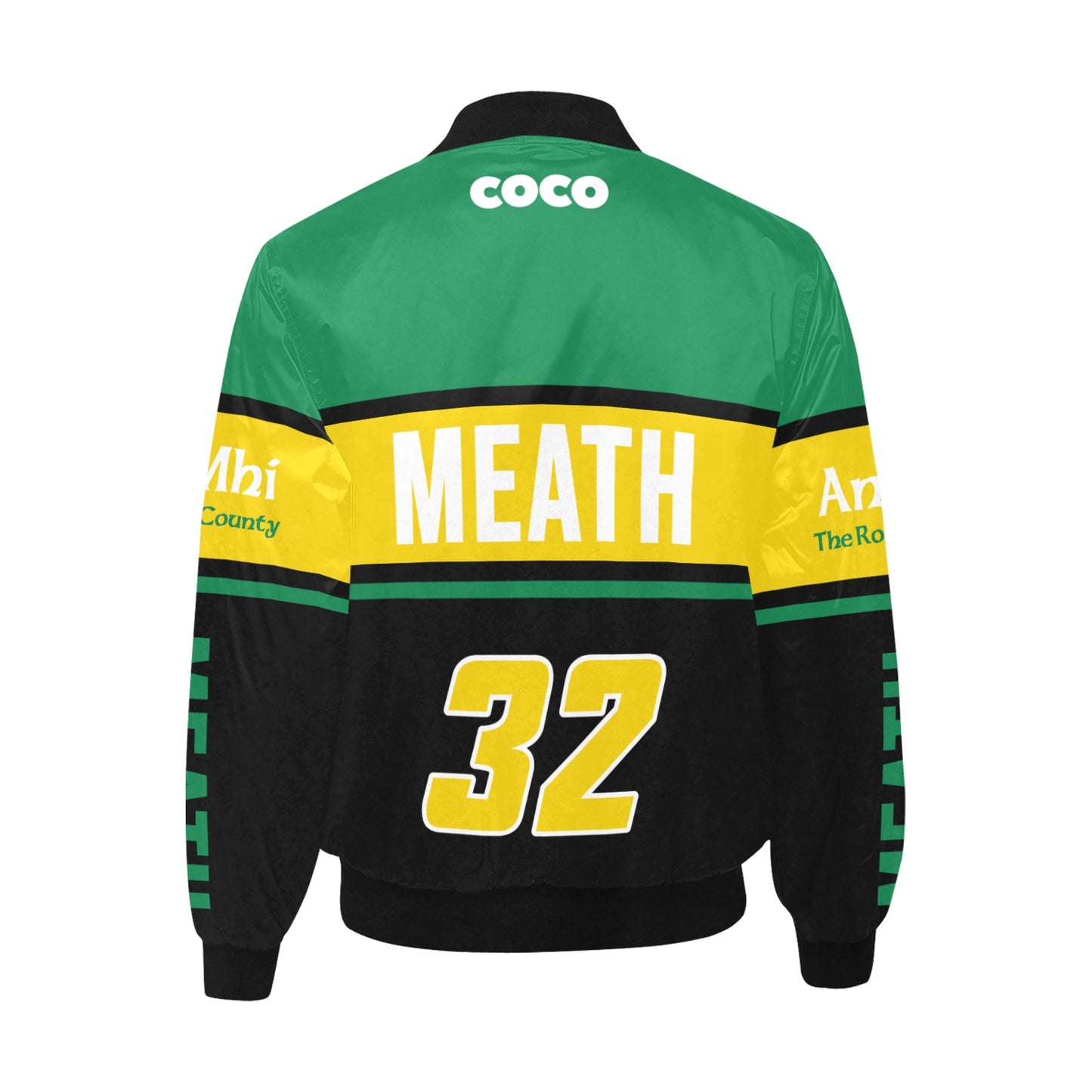 County Meath Vintage Quilted Bomber Jacket