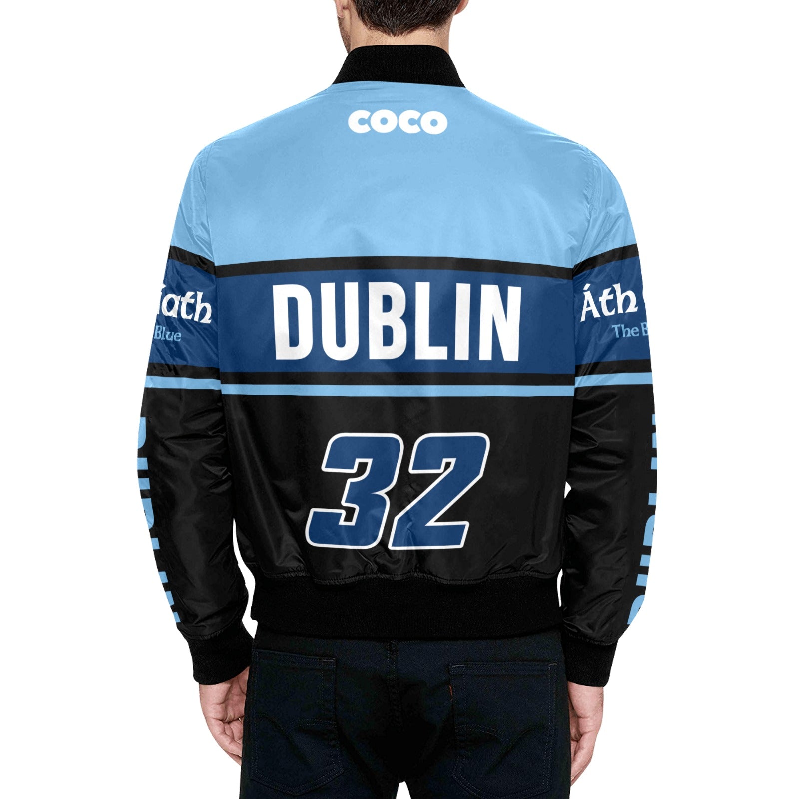 County Dublin Vintage Quilted Bomber Jacket