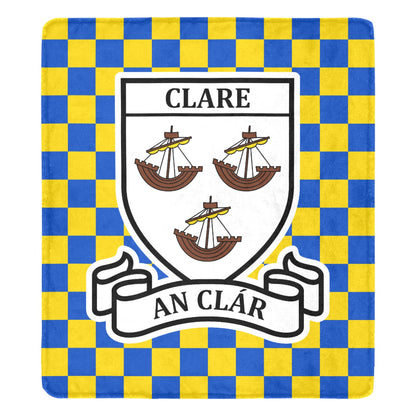 County Clare Chequered Ultra-Soft Throw Blanket