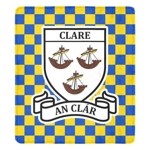 County Clare Chequered Ultra-Soft Throw Blanket