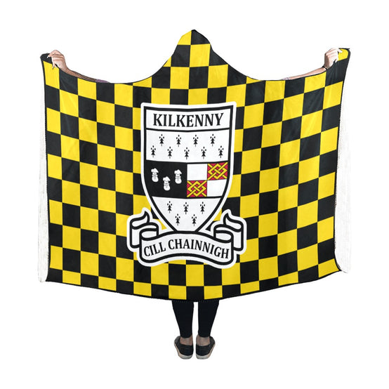 County Kilkenny Premium Chequered Hooded Blanket