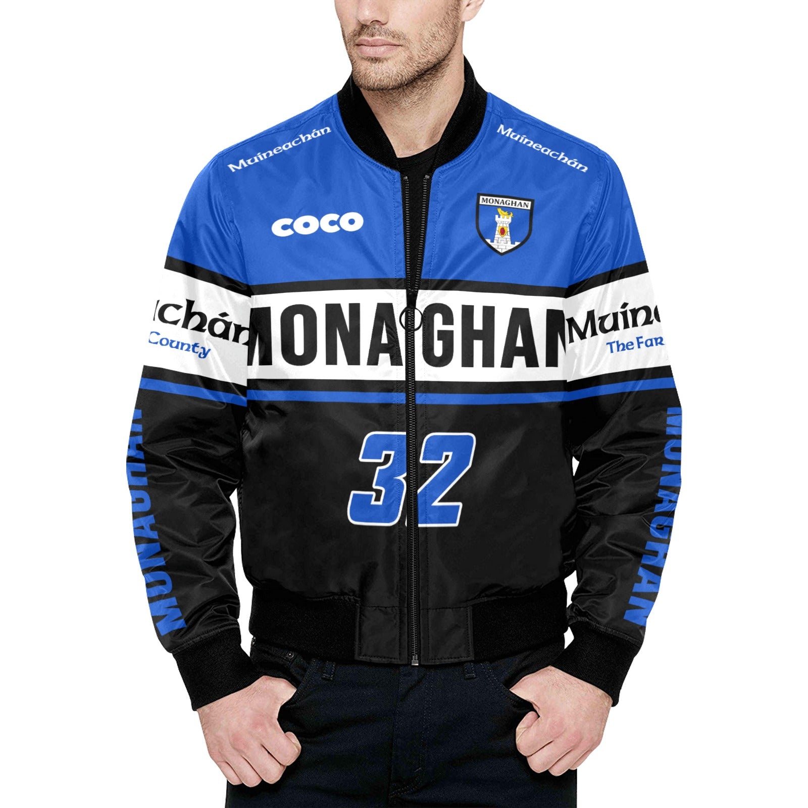 County Monaghan Vintage Quilted Bomber Jacket