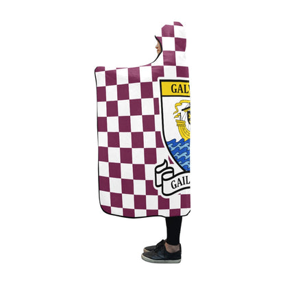 County Galway Premium Chequered Hooded Blanket