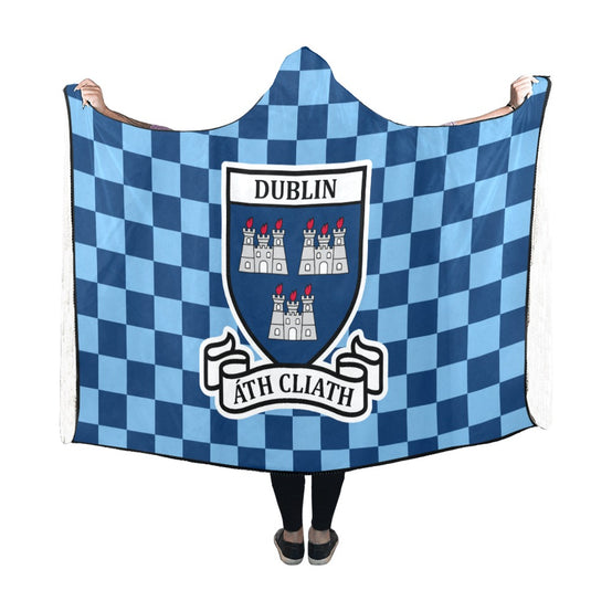 County Dublin Premium Chequered Hooded Blanket