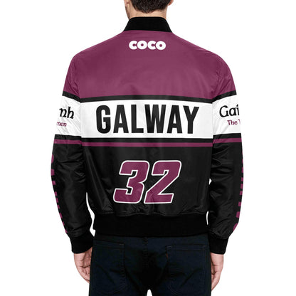 County Galway Vintage Quilted Bomber Jacket